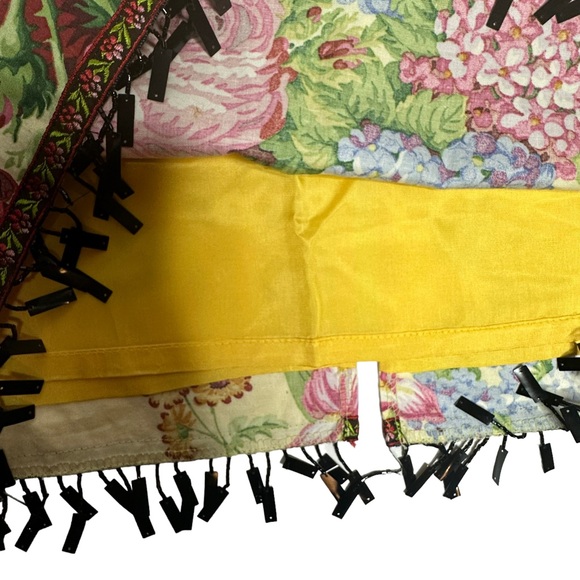 Vintage Mica Floral Tassel Beaded Skirt 8 - Picture 9 of 13